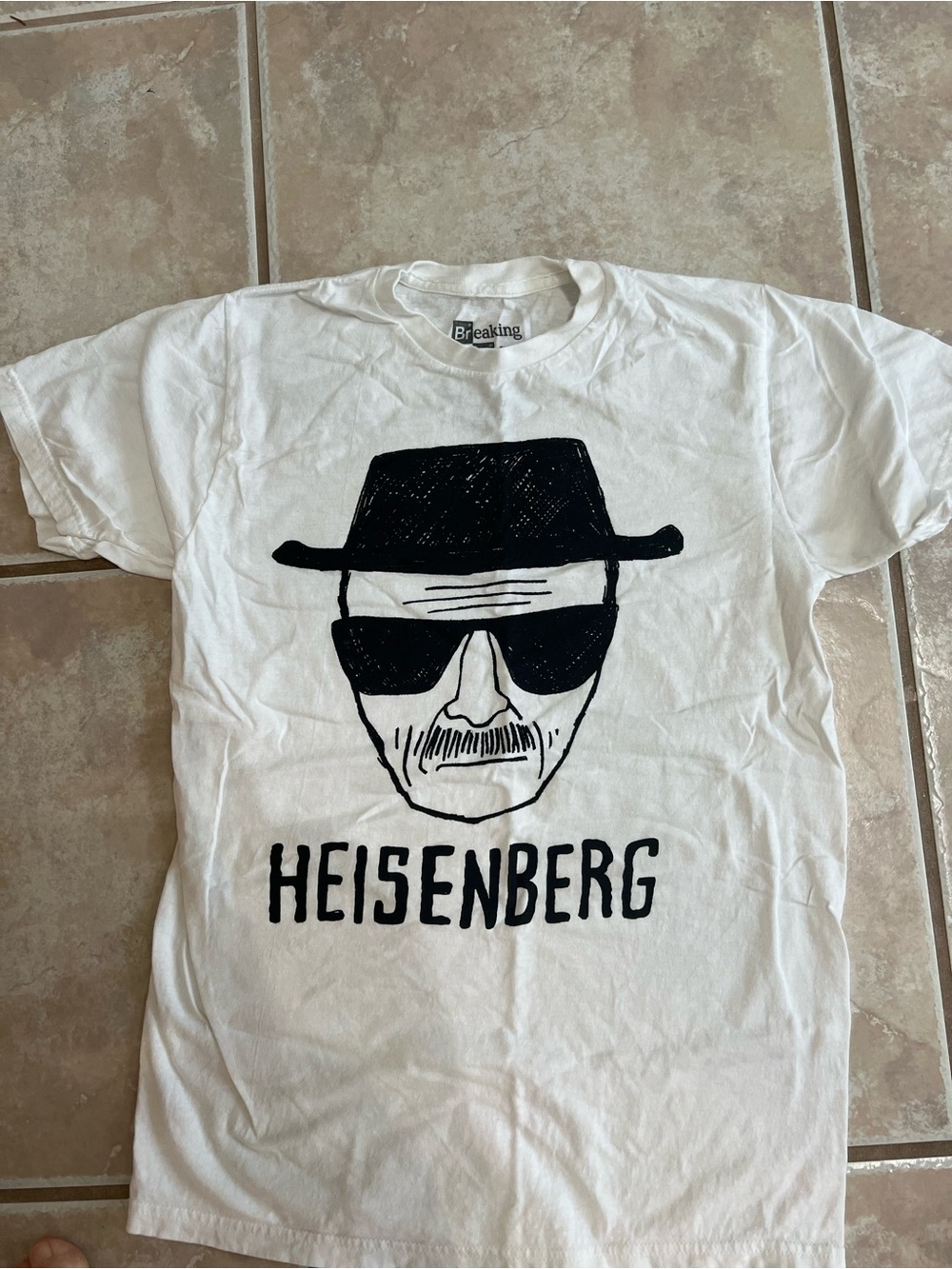 Heisenberg Graphic Short Sleeve Tee in White - Breaking Brand
